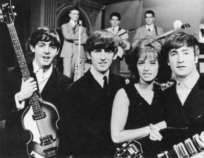 Public domain photograph of the Beatles, in a post related to music research, music technology and the YMusic search engine